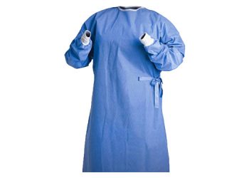 Non-Sterile Fluid Resistant Singleuse Isolation Gown (Knitted Cuffs – 40 g/sqm)